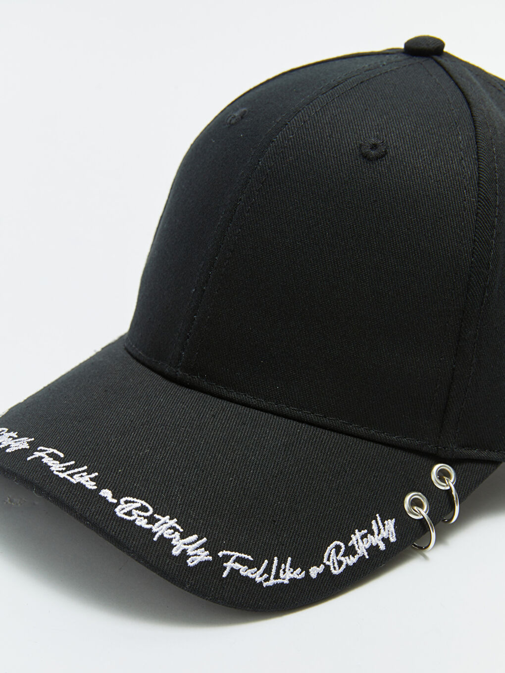 Siyah Nakışlı Kadın Kep Şapka-4