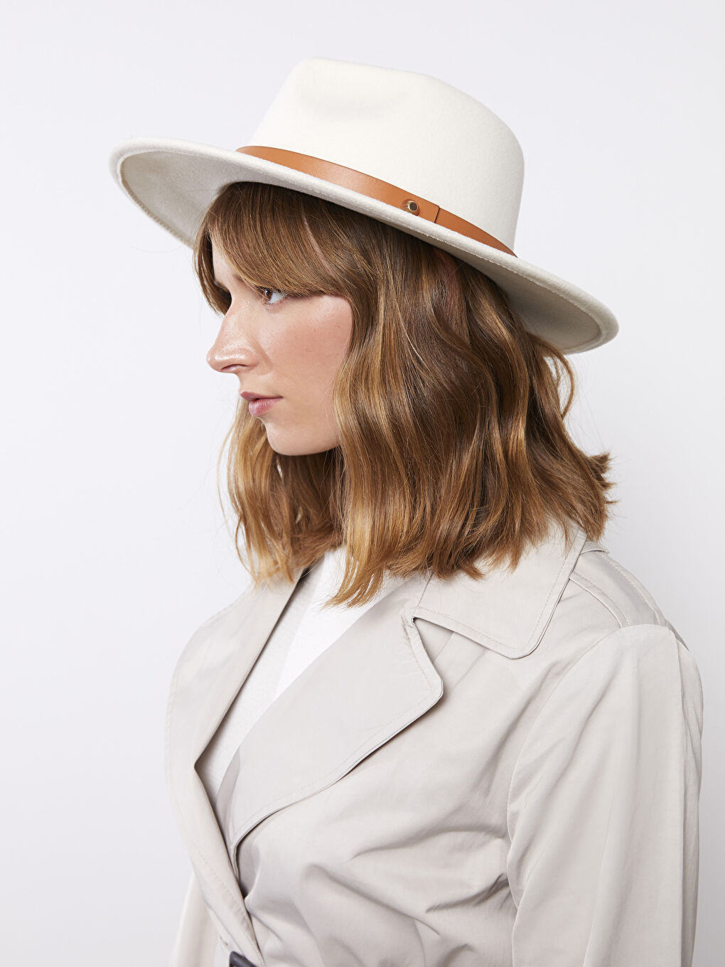 Pălărie Fedora cu Curea pentru Femei