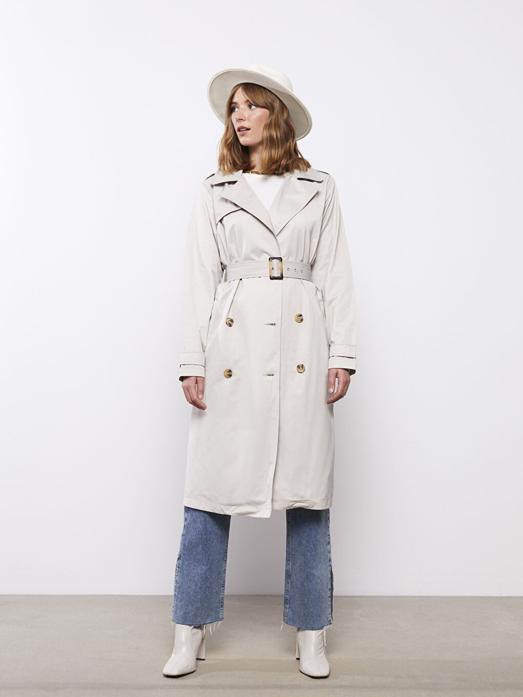 Pălărie Fedora cu Curea pentru Femei-1