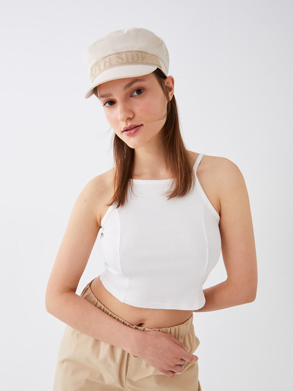 Lettering Detailed Women's Sailor Hat -S34955Z8-FVN