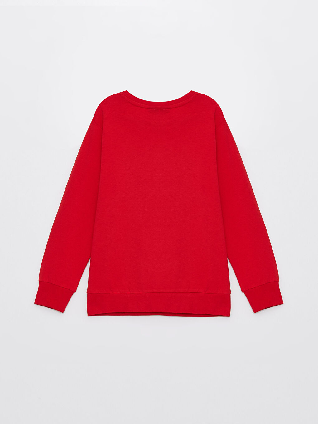 Kırmızı Bisiklet Yaka Spider-Man Baskılı Çift Yönlü Payetli Uzun Kollu Erkek Çocuk Tişört-3