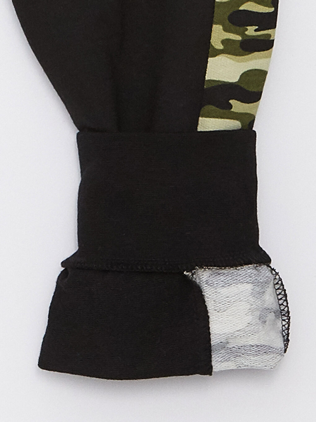 Siyah Bisiklet Yaka Kral Şakir Baskılı Uzun Kollu Erkek Çocuk Sweatshirt ve Eşofman Altı-3