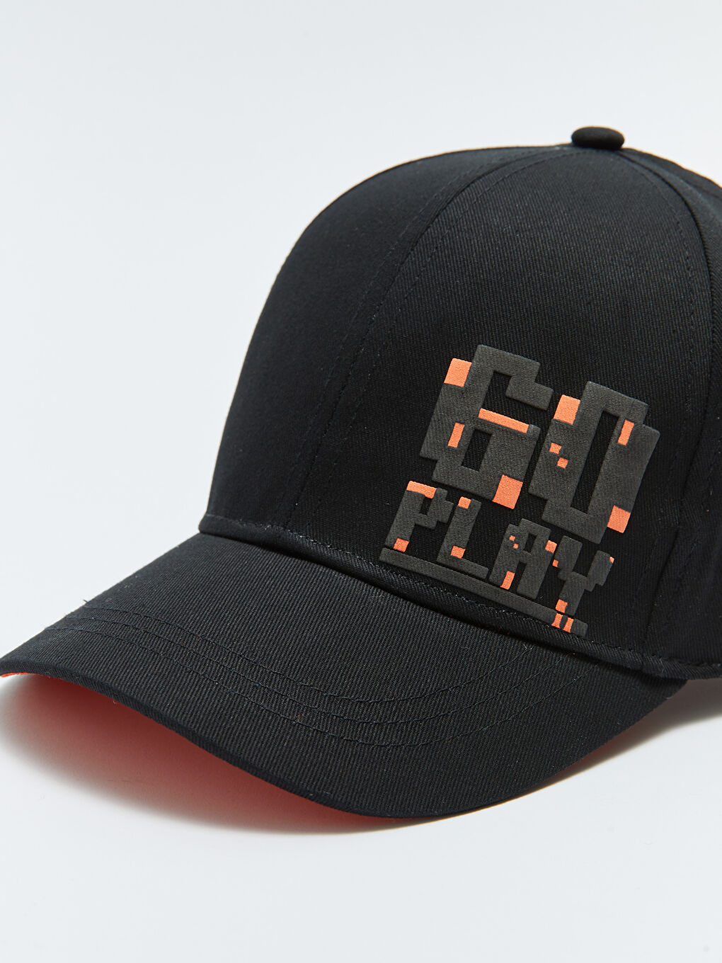 Siyah Baskılı Erkek Çocuk Kep Şapka-1