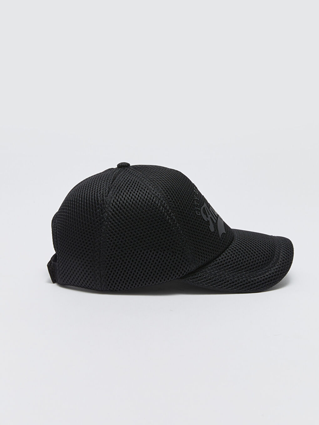 Siyah Baskılı Erkek Kep Şapka-4