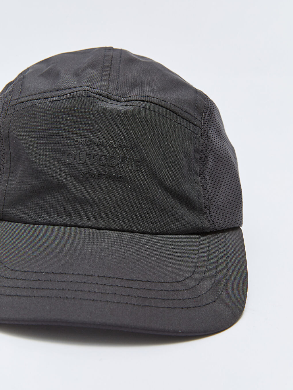 Siyah Baskılı Erkek Kep Şapka-3