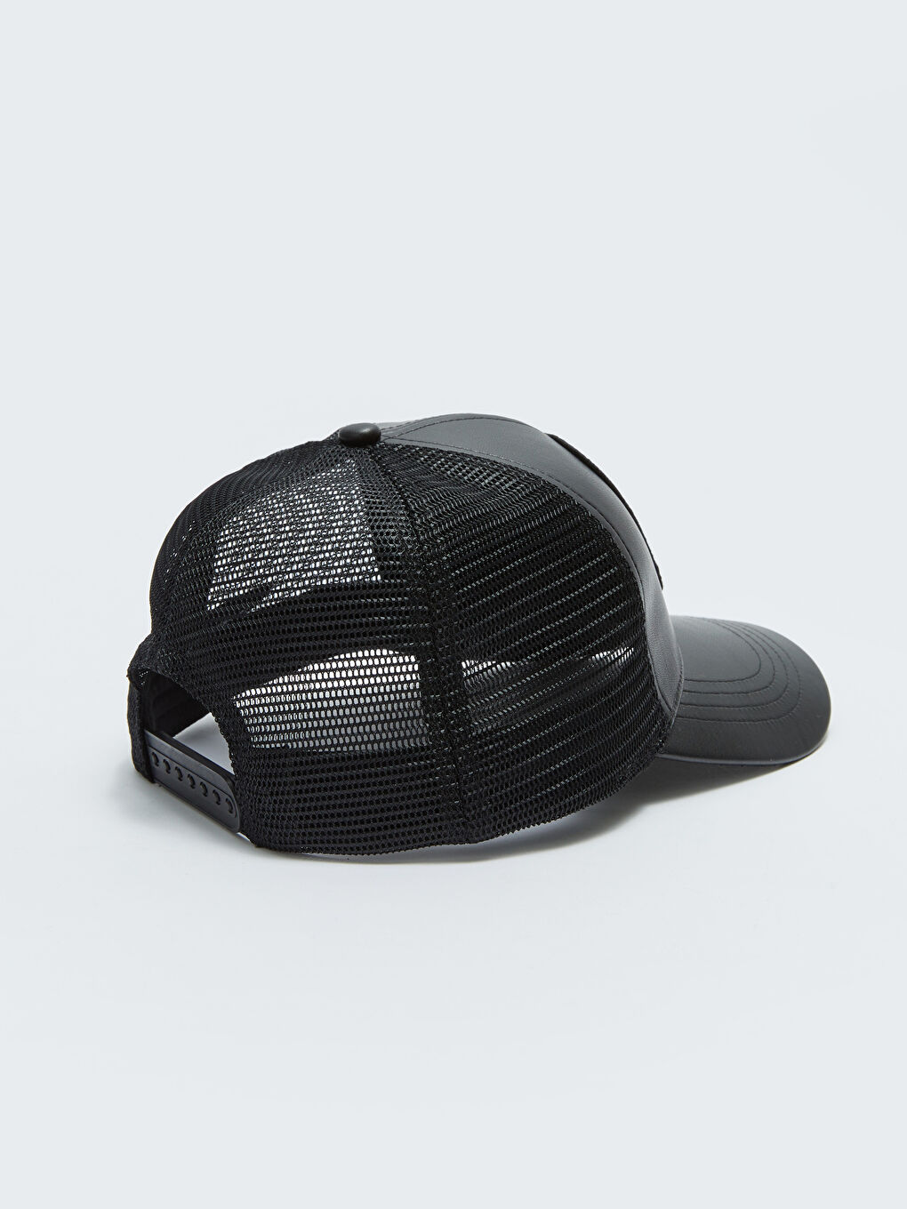 Siyah Etiket Nakışlı Erkek Kep Şapka-5