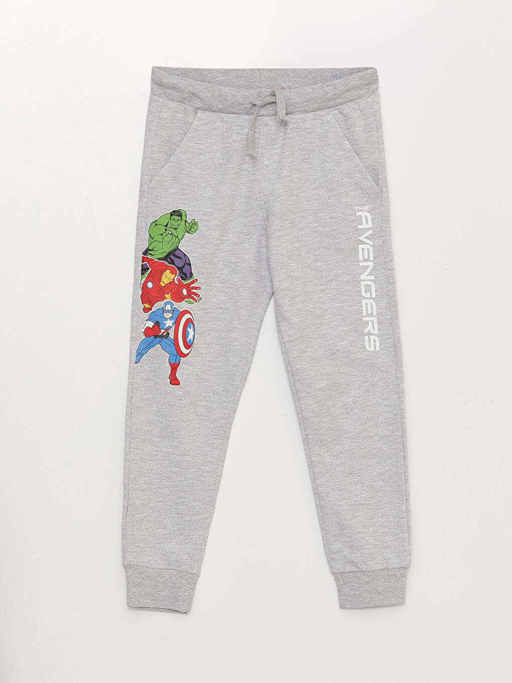 LCW Kids Crew Neck Avengers Printed Long Sleeve Boys Sweatshirts and Sweatpants -S35117Z4-CVL