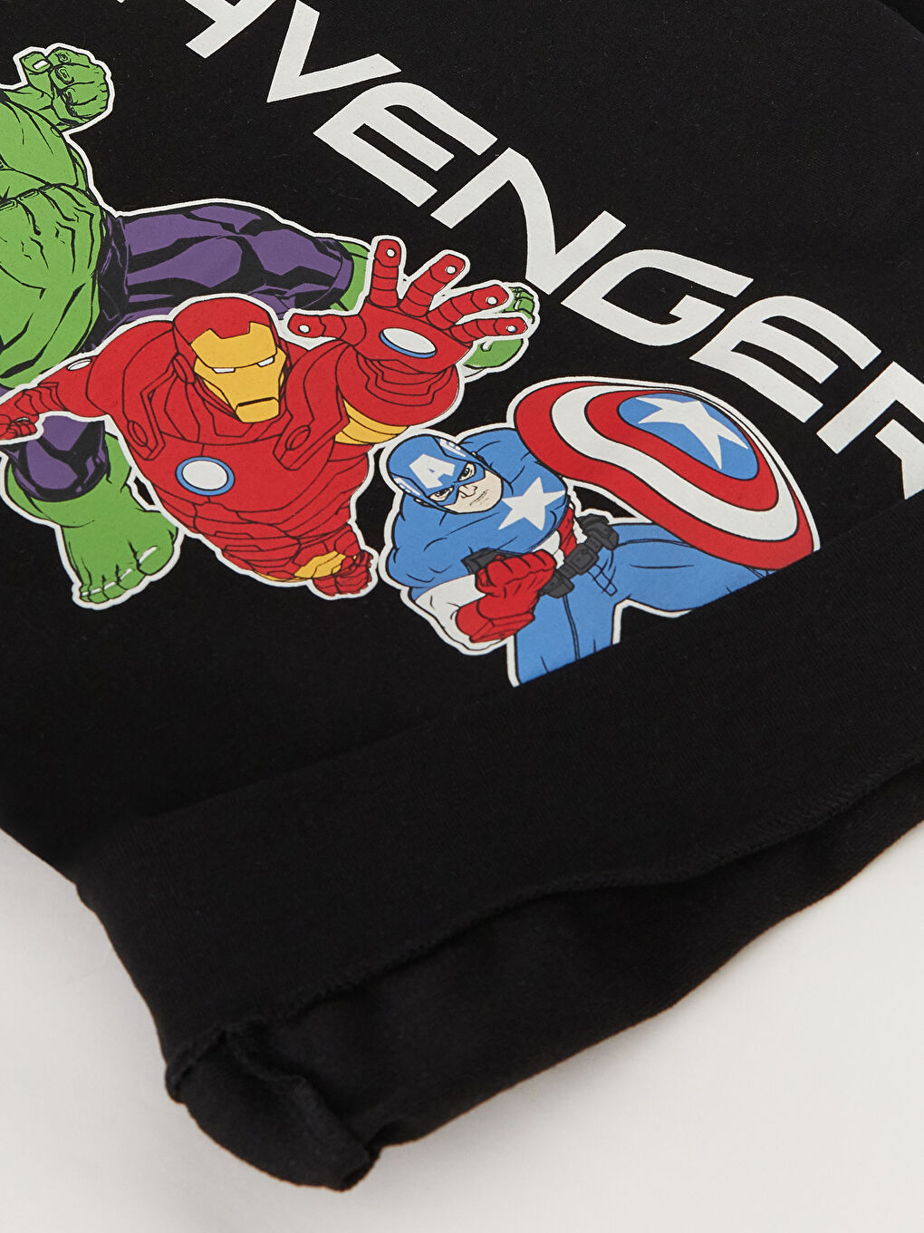 LCW Kids Crew Neck Avengers Printed Long Sleeve Boys Sweatshirts and Sweatpants -S35117Z4-CVL