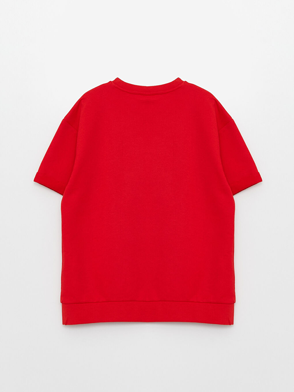 Kırmızı Rahat Kalıp Bisiklet Yaka Spider-Man Baskılı Erkek Çocuk Tişört-1