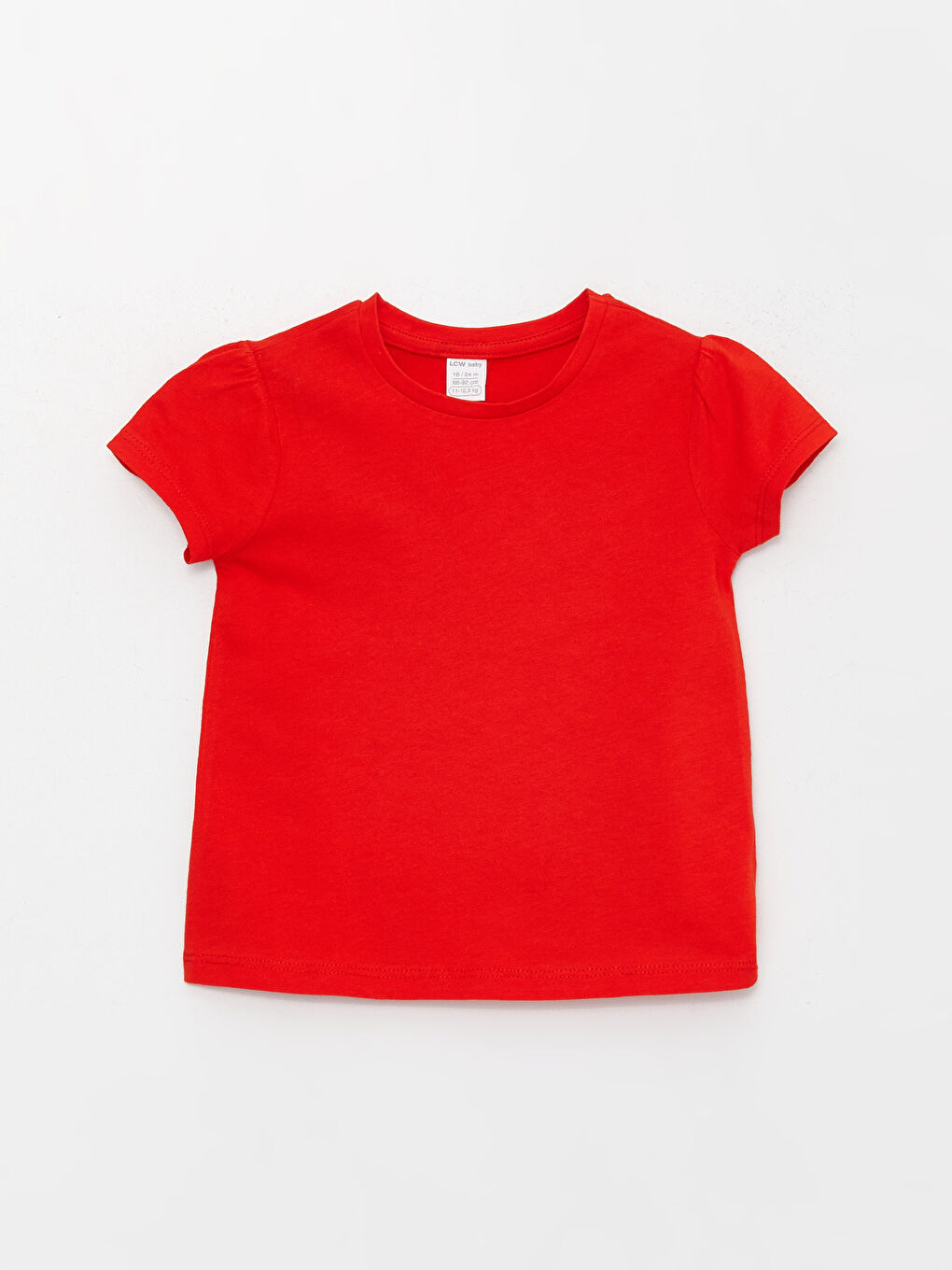 Crew Neck Short Sleeve Baby Girls' T-Shirt