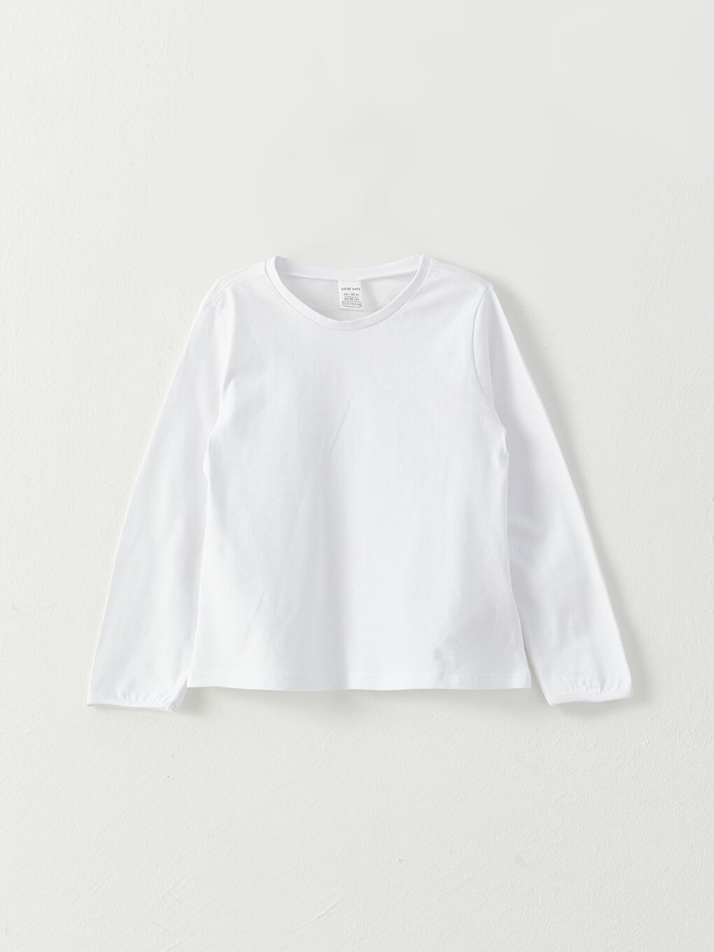 Crew Neck Long Sleeve Baby Girls' T-Shirt -S35136Z1-Q6K