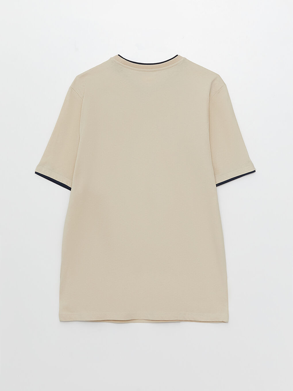 Tricou pentru Bărbați cu Guler Rotund, Mânecă Scurtă, Imprimat, din Bumbac Pieptănat-6