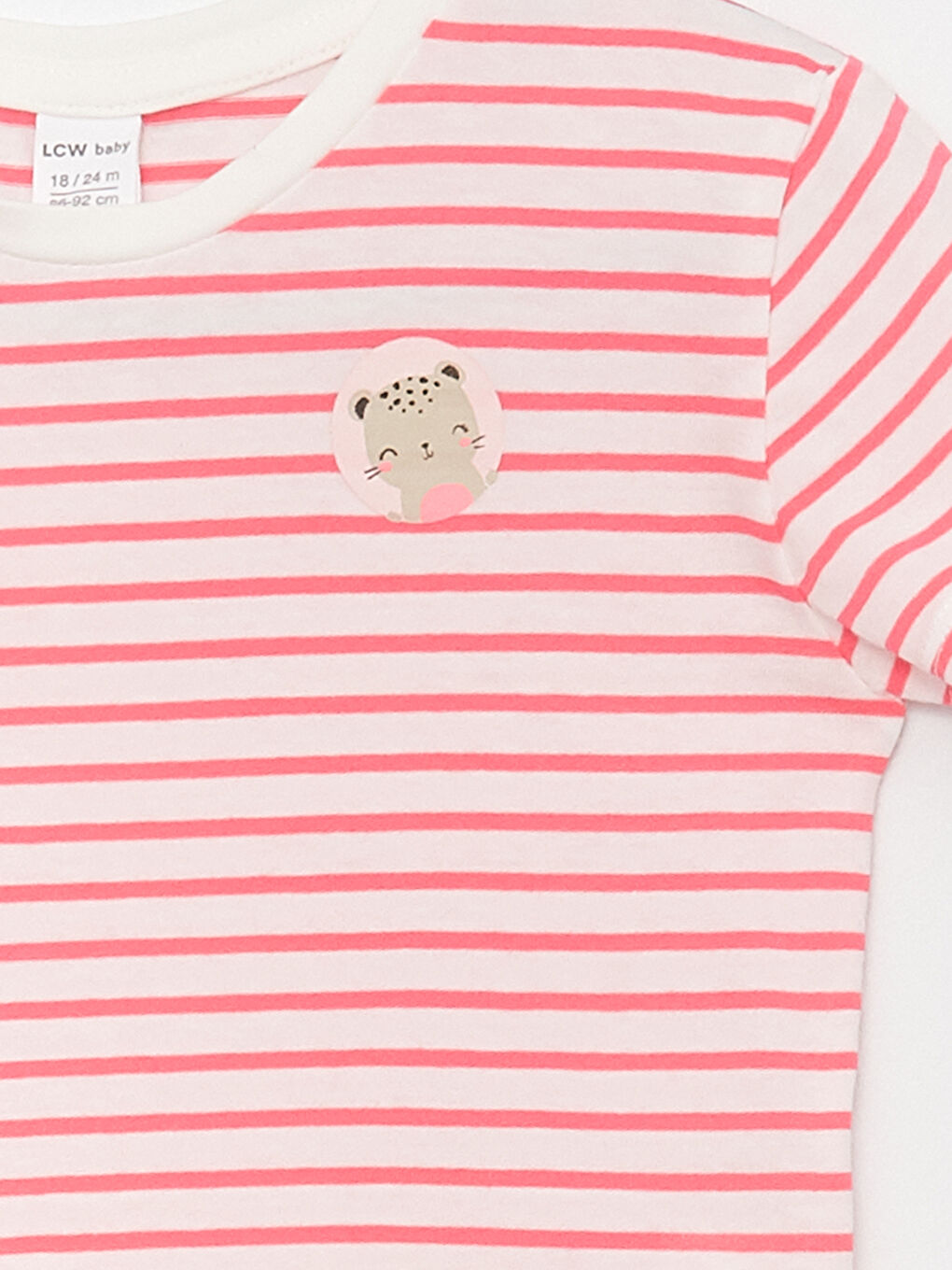 Prugasta majica kratak rukav okrugao izrez za bebe -S35143Z1-LHK