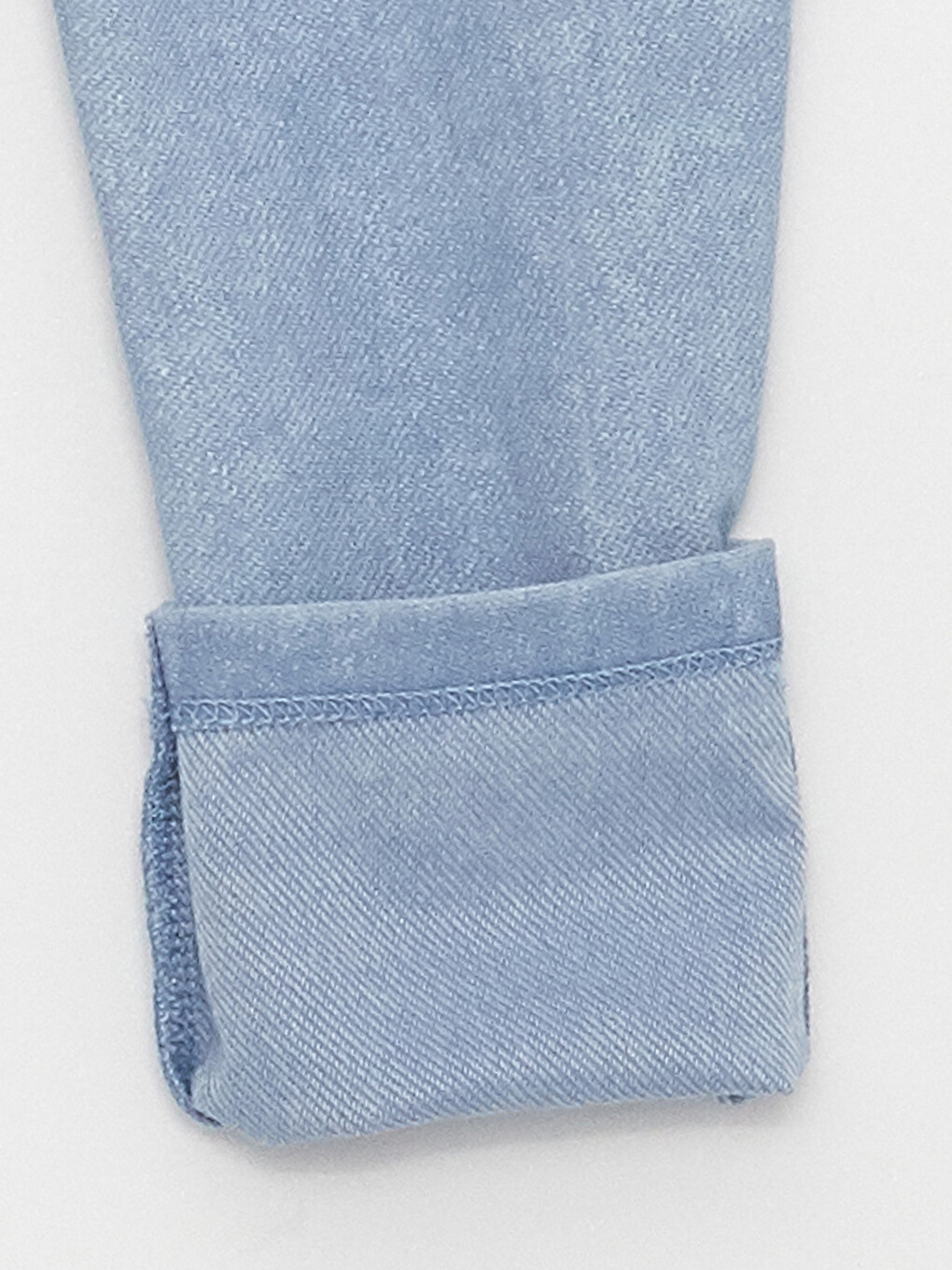 İndigo Beli Lastikli Kız Bebek Jean Tayt-1
