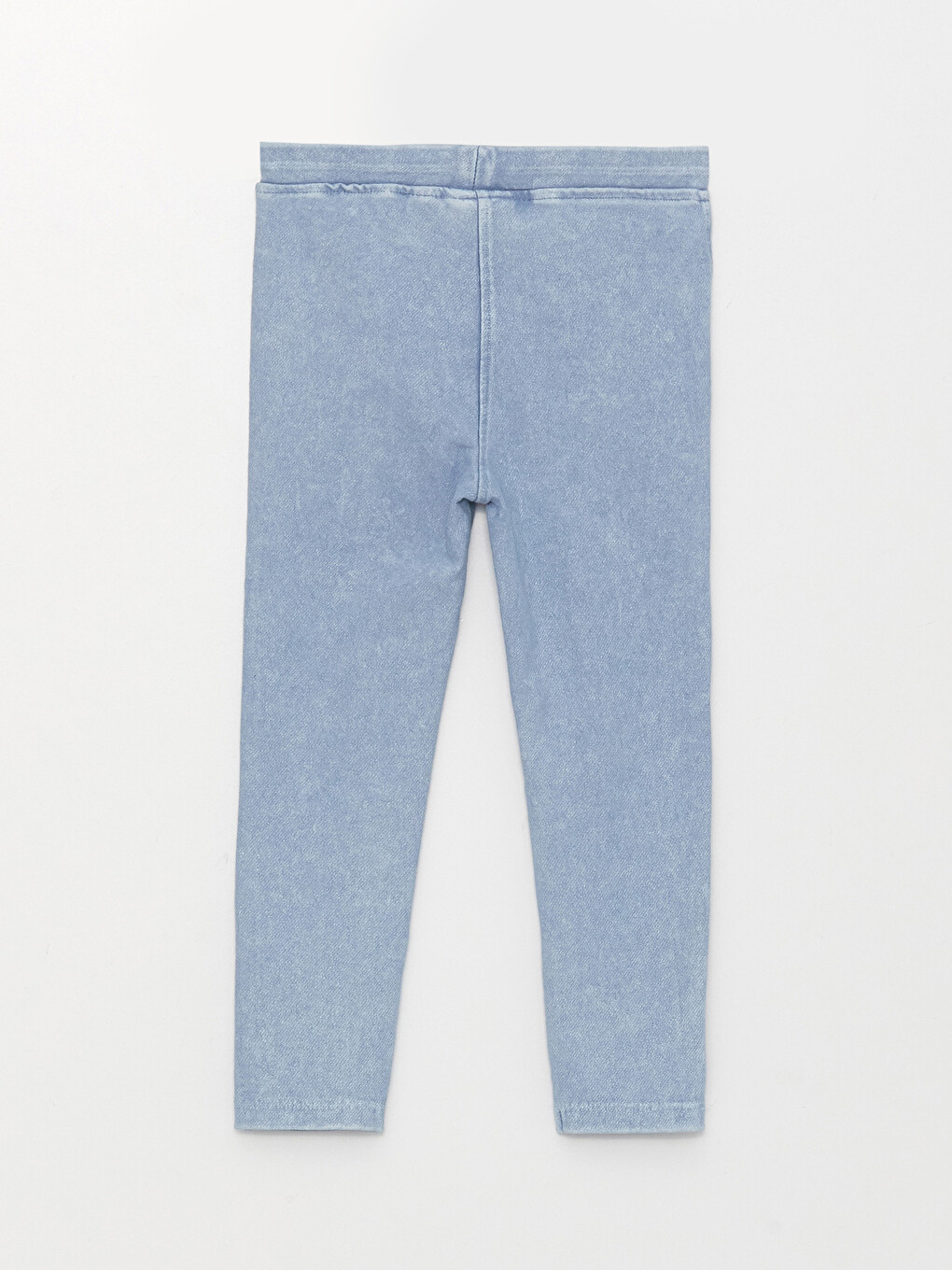 İndigo Beli Lastikli Kız Bebek Jean Tayt-2