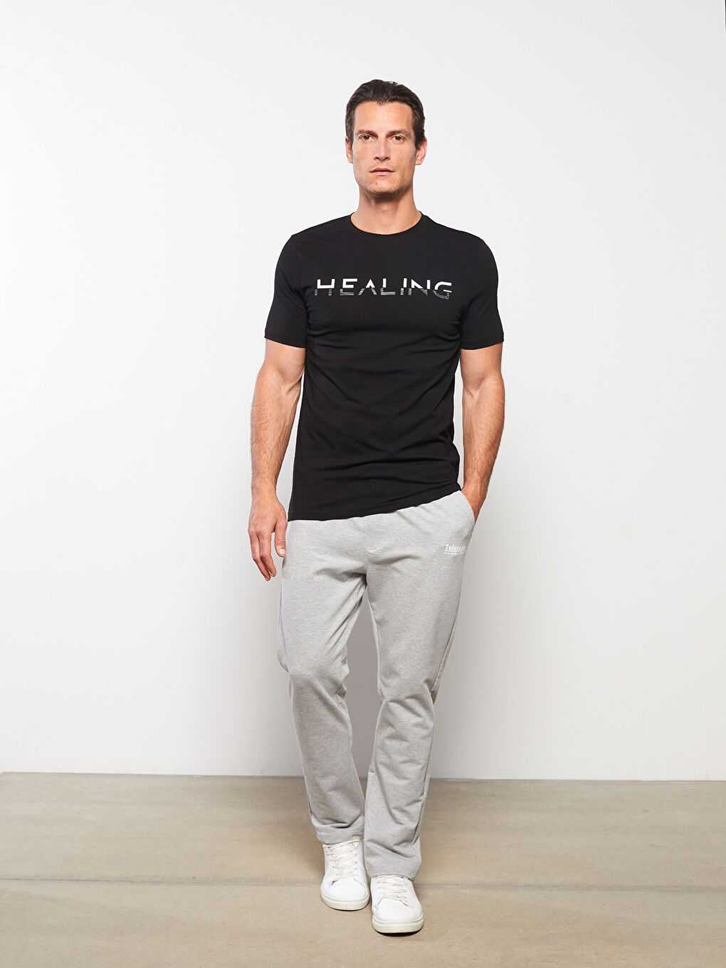 SOUTHBLUE Crew Neck Short Sleeve Printed Combed Cotton Men's T-shirt -S35156Z8-CVL