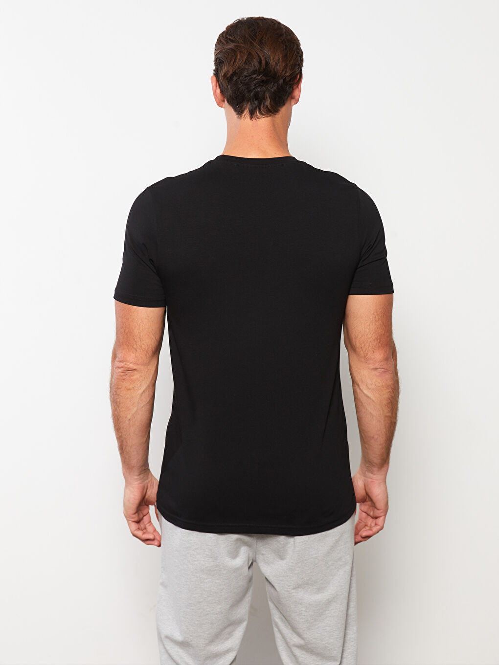 SOUTHBLUE Crew Neck Short Sleeve Printed Combed Cotton Men's T-shirt -S35156Z8-CVL