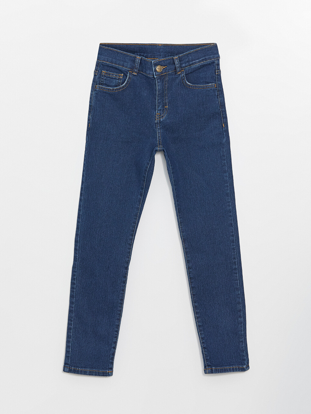 İndigo Beli Ayarlanabilir Lastikli Erkek Çocuk Jean Pantolon