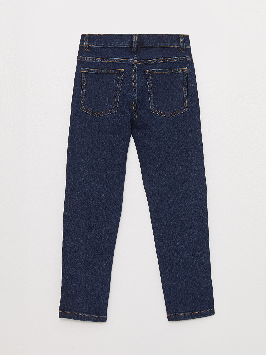 İndigo Beli Ayarlanabilir Lastikli Erkek Çocuk Jean Pantolon-1
