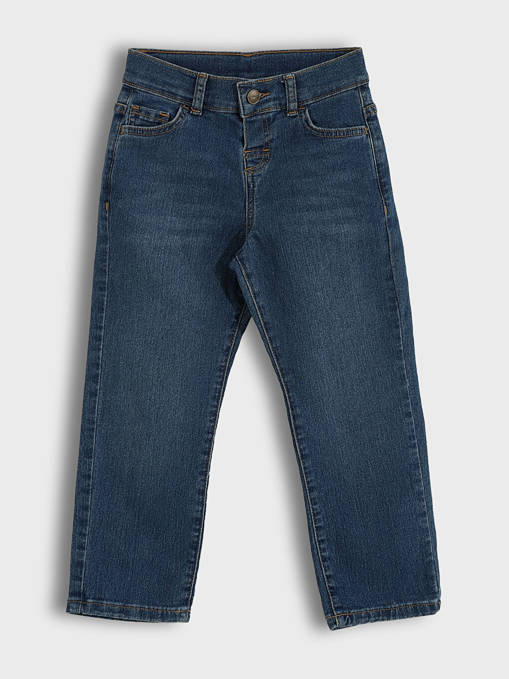 Adjustable Elastic Waist Boys' Jeans-1