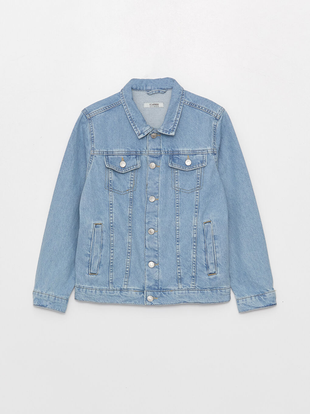 LCW Kids Collared Neck Boys' Denim Jacket -S35168Z4-311