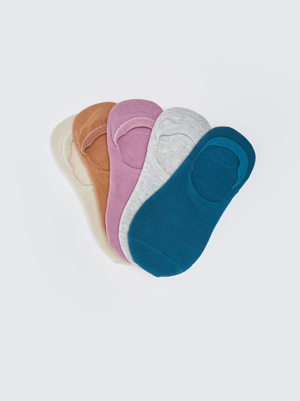 LCW DREAM Women's Plain Invisible Socks 5 Pack -S35175Z8-HHH