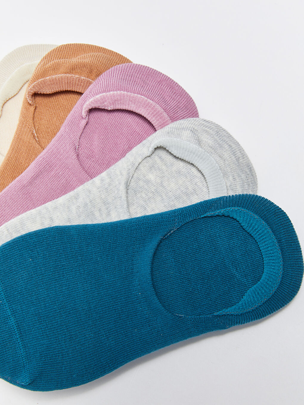 LCW DREAM Women's Plain Invisible Socks 5 Pack -S35175Z8-HHH
