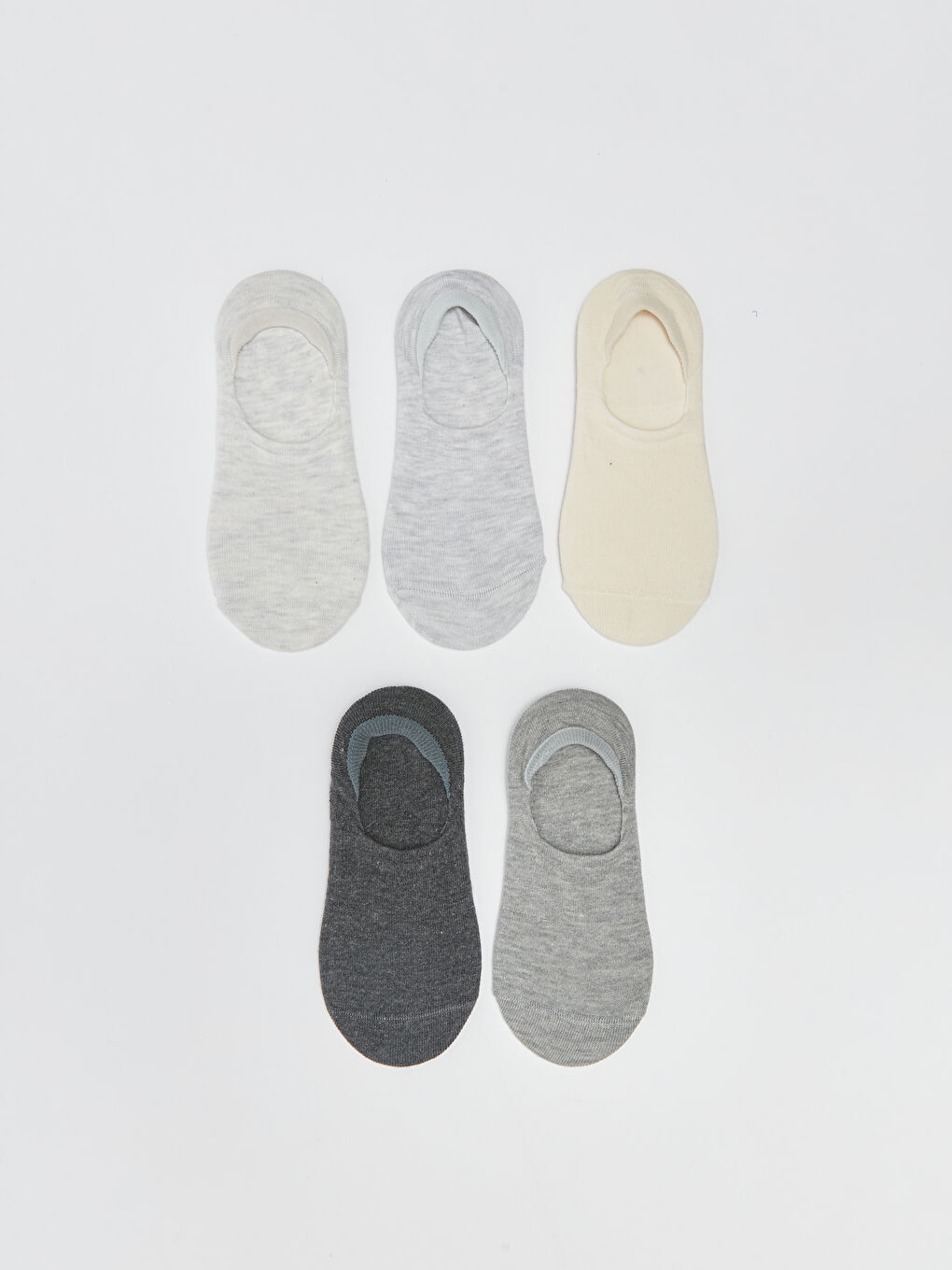 LCW DREAM Women's Plain Invisible Socks 5 Pack -S35175Z8-LAP