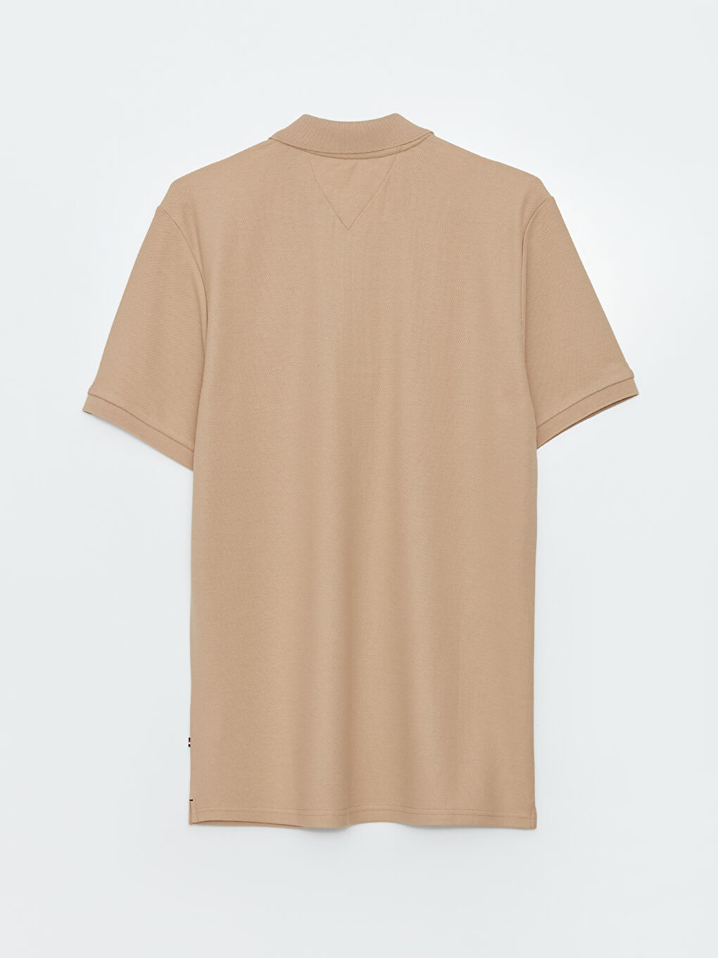 Bej Polo Yaka Kısa Kollu Erkek Tişört-6