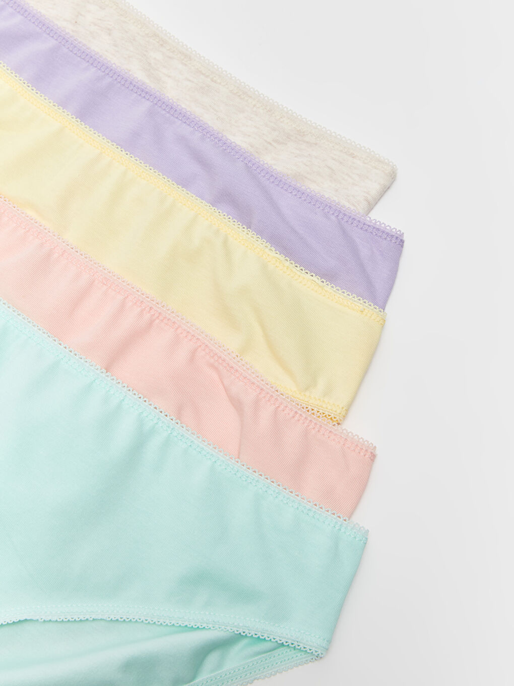 Turkuaz Düz Bikini Külot 5'li-2