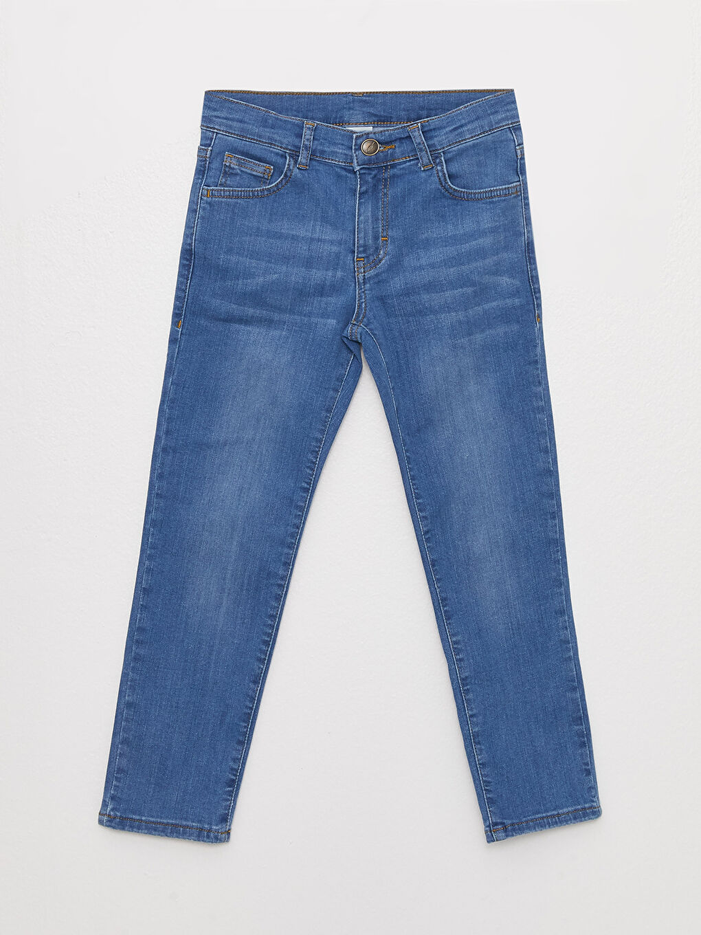 Adjustable Elastic Waist Boys' Jeans-3