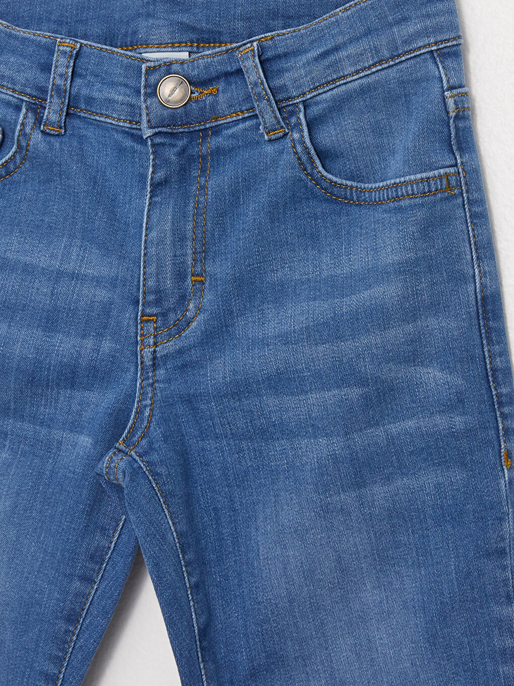 Adjustable Elastic Waist Boys' Jeans-5