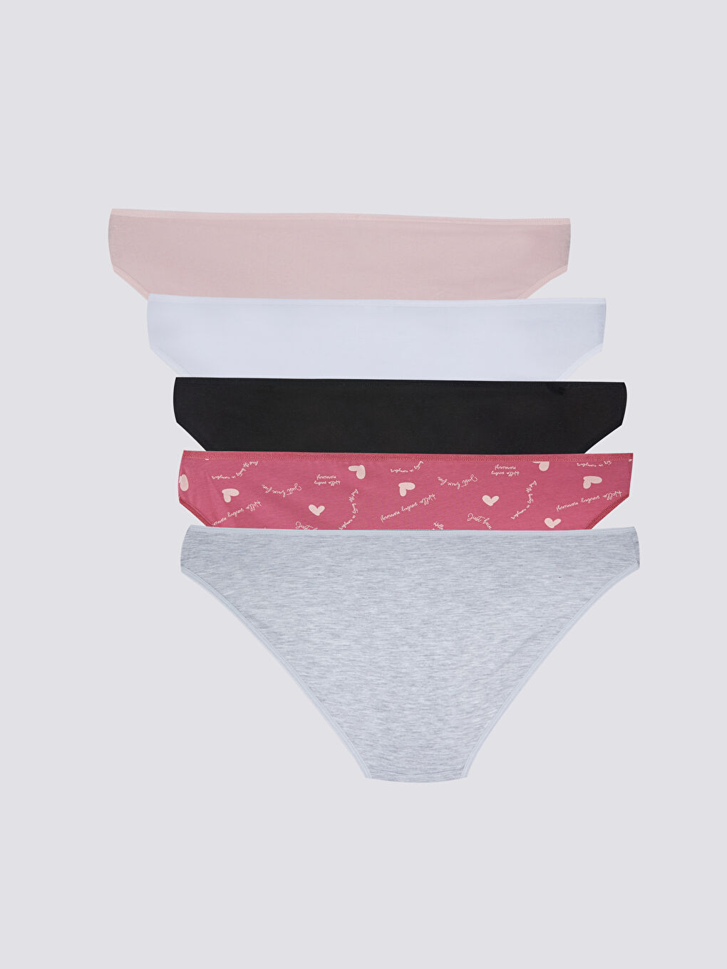Printed Bikini Briefs 5-Pack -S35222Z8-QWK