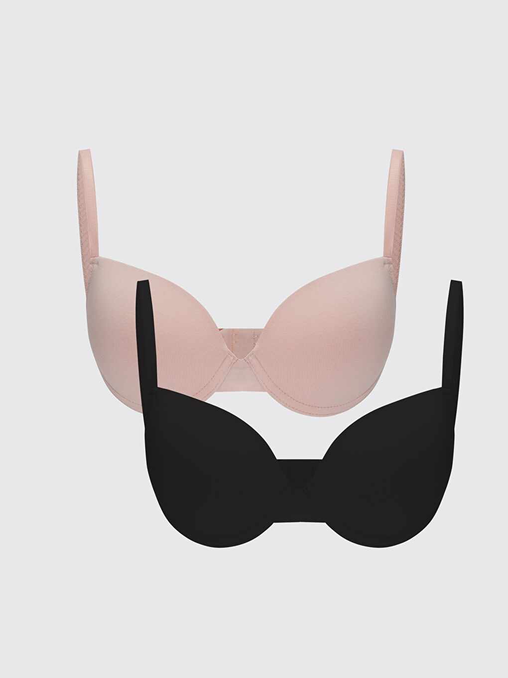 LCW Young Soutien-gorge plongeant câblé non rembourré uni chute premier lot de 2 -S35225Z8-QWK