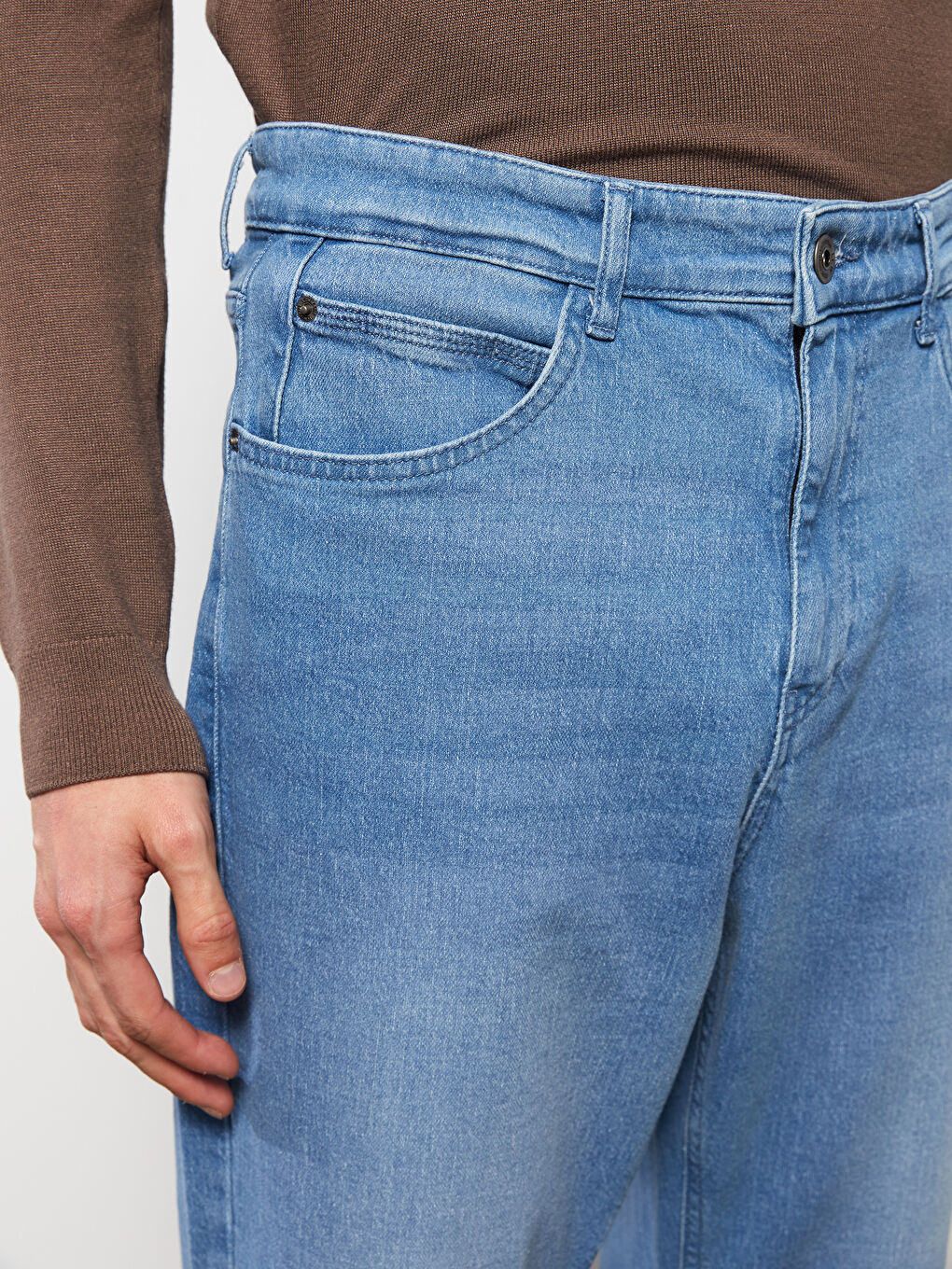 İndigo Loose Fit Erkek Jean Pantolon-4