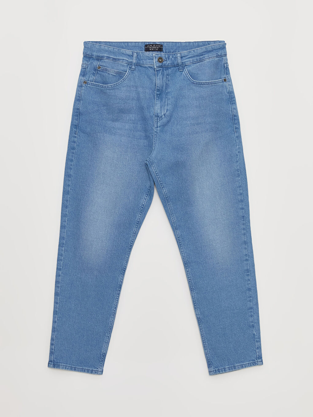 İndigo Loose Fit Erkek Jean Pantolon-5