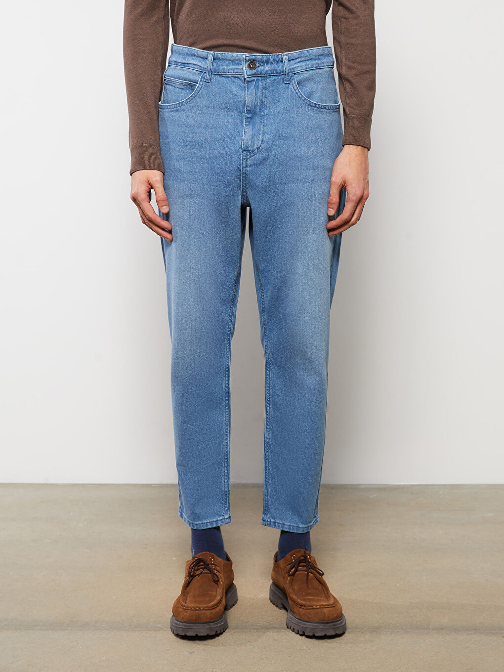 İndigo Loose Fit Erkek Jean Pantolon-2