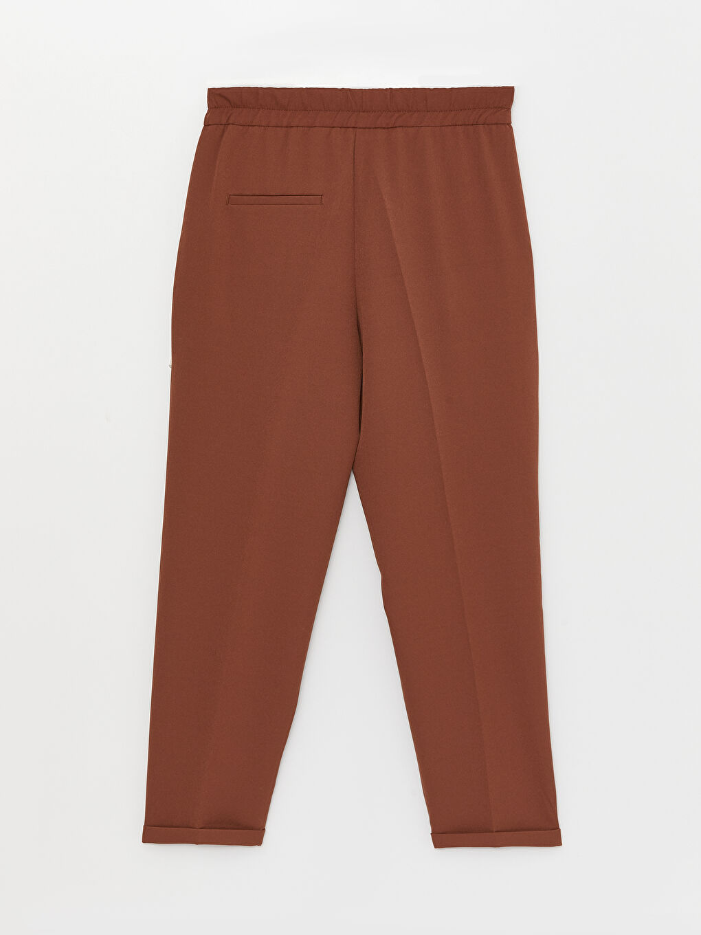Women's Carrot Fit Plain Trousers-6