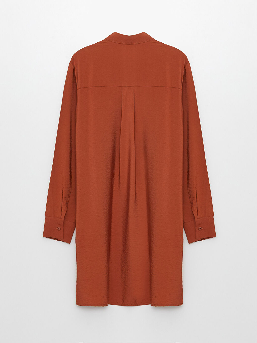 Grandad Collar Plain Long Sleeve Women's Tunic-6