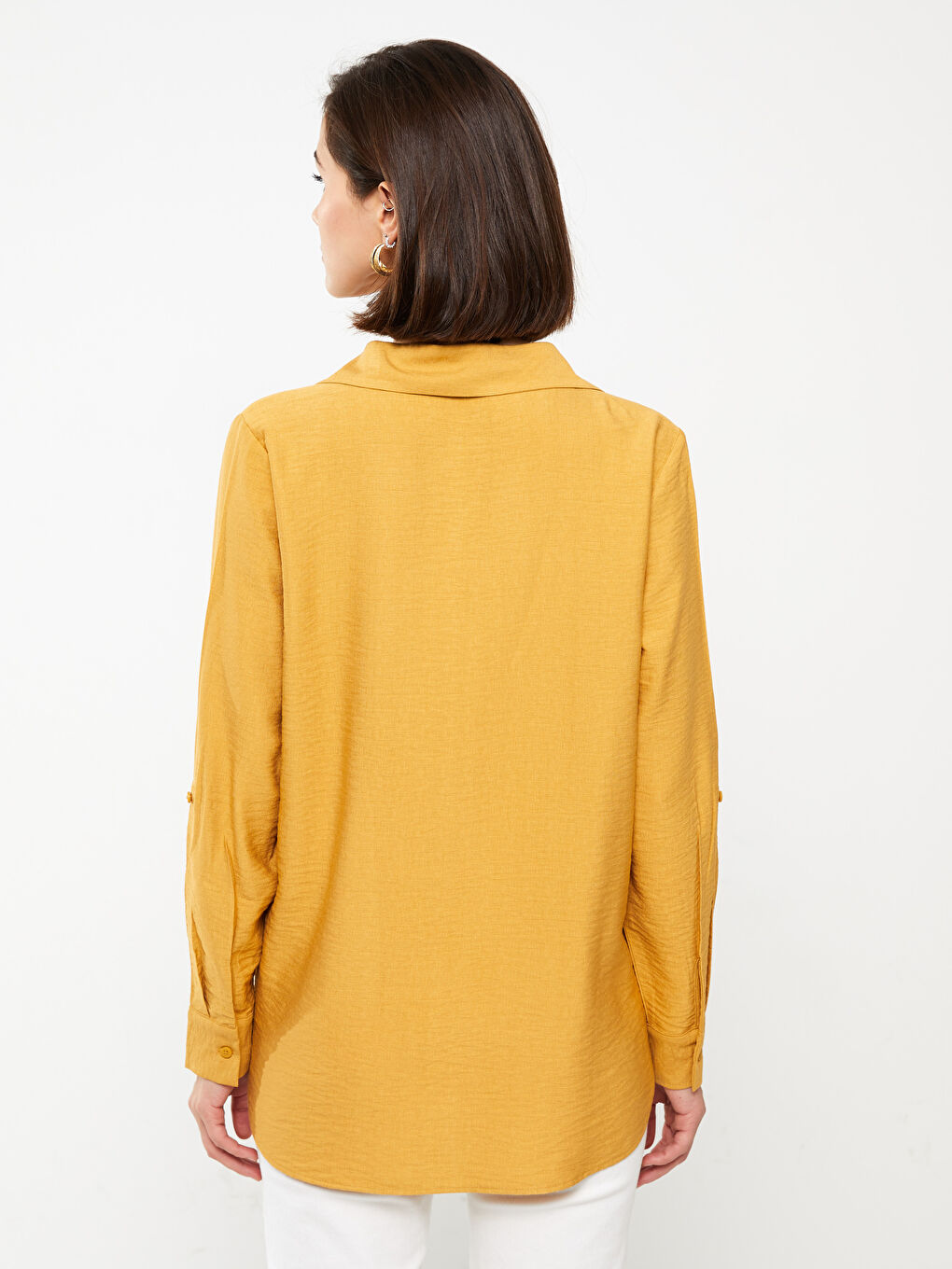 უბრალო გრძელმკლავიანი ქალებისთვის პერანგი-4