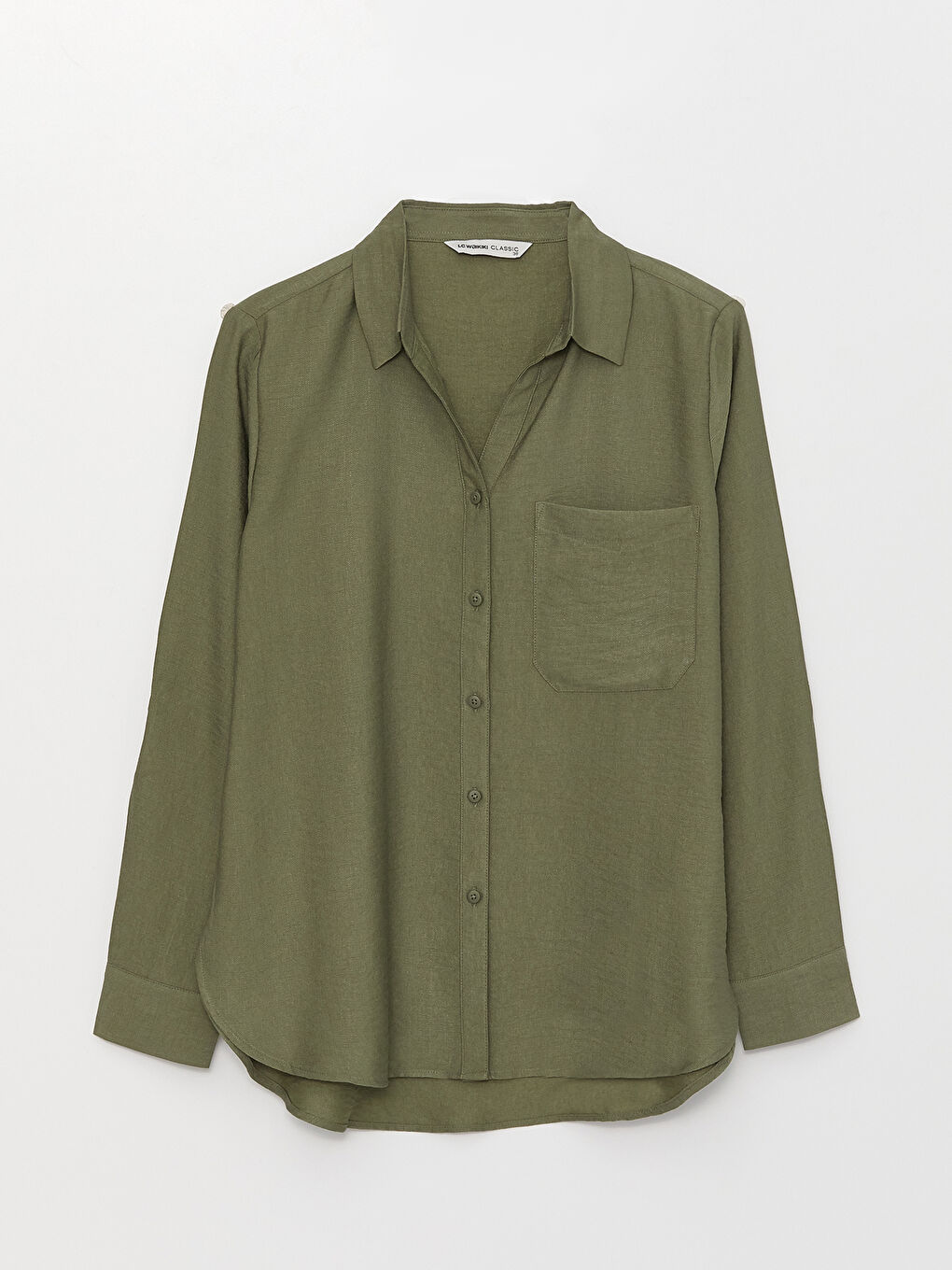 Изчистена риза с дълъг ръкав за жени-5