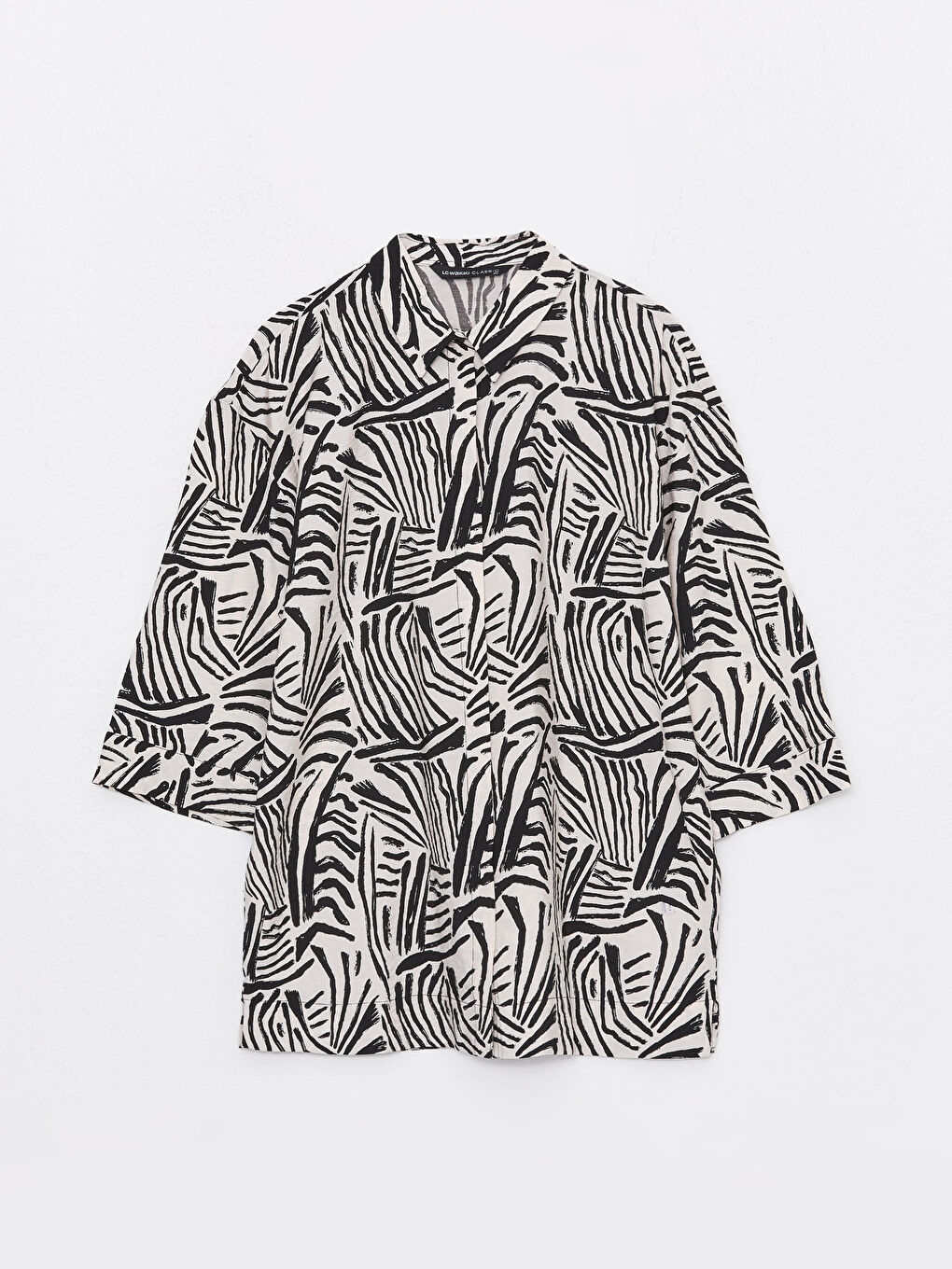 LC Waikiki Patterned Oversize Women's Shirt -S35286Z8-LU7