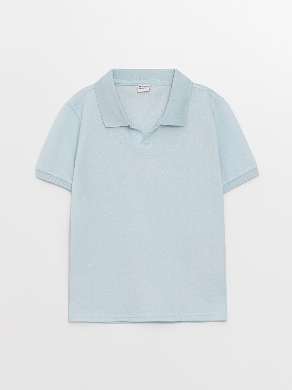 Polo Neck Basic Short Sleeve Boys' T-Shirt