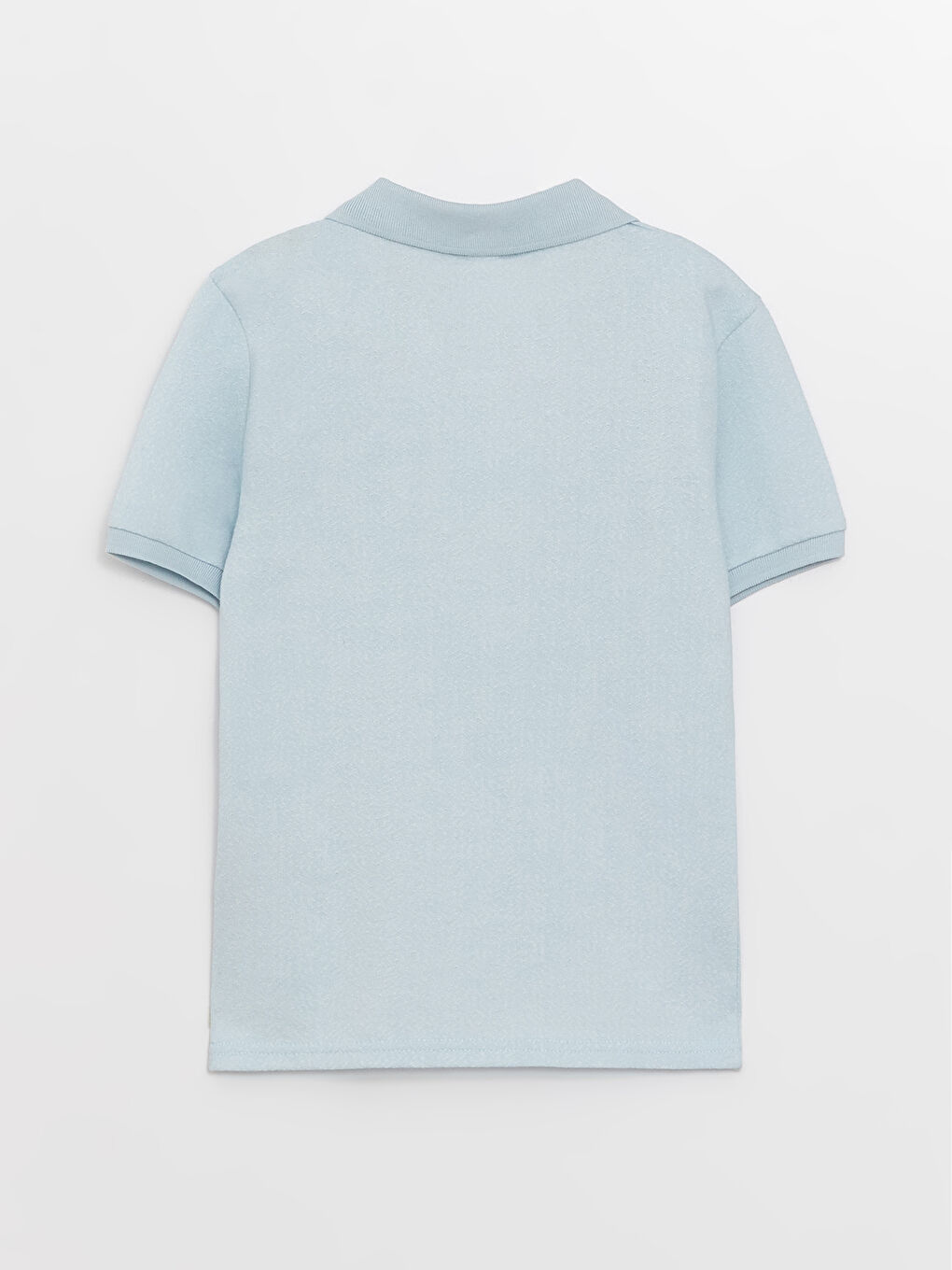 Polo Neck Basic Short Sleeve Boys' T-Shirt-1
