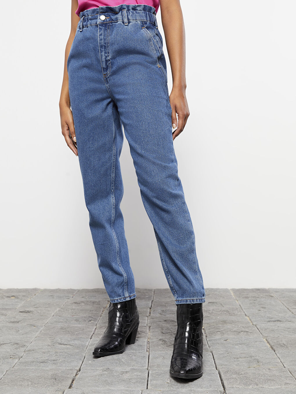 High Waist Slouchy Women's Jeans -S35303Z8-507