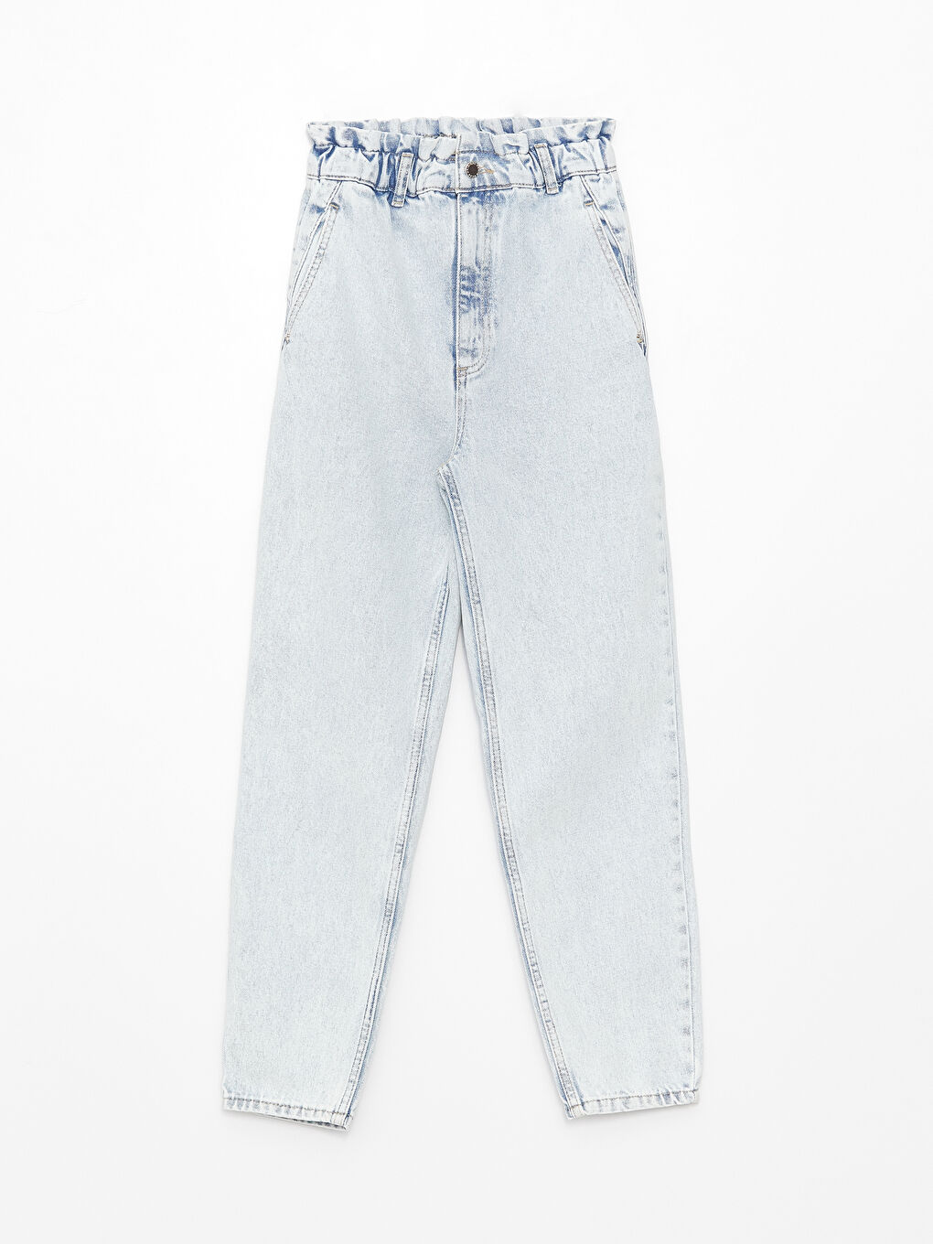 LCW Jeans Indigo Yüksek Bel Slouchy Kadın Jean Pantolon - 5
