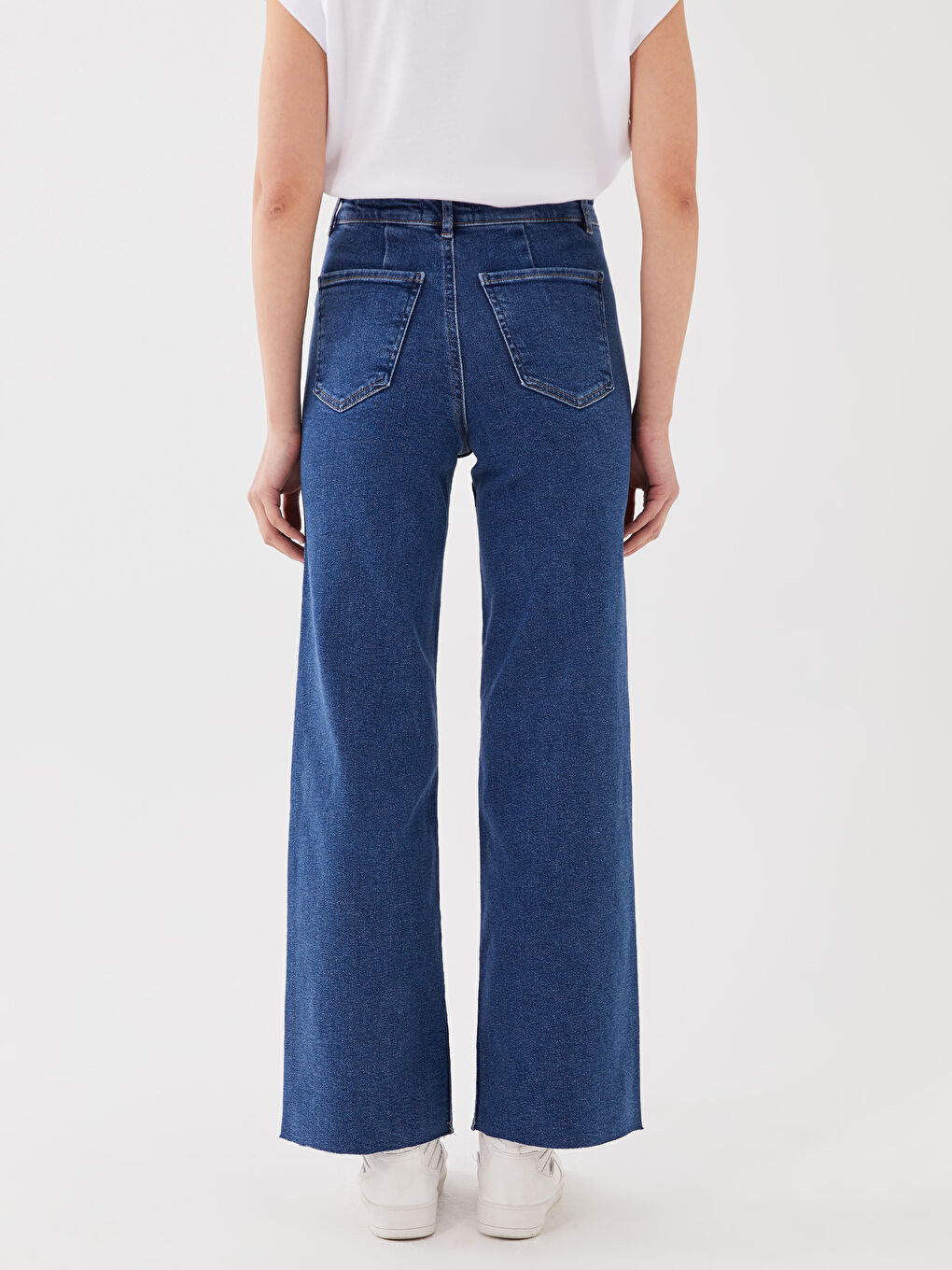 Джинсы женские Wide leg с высокой посадкой-4