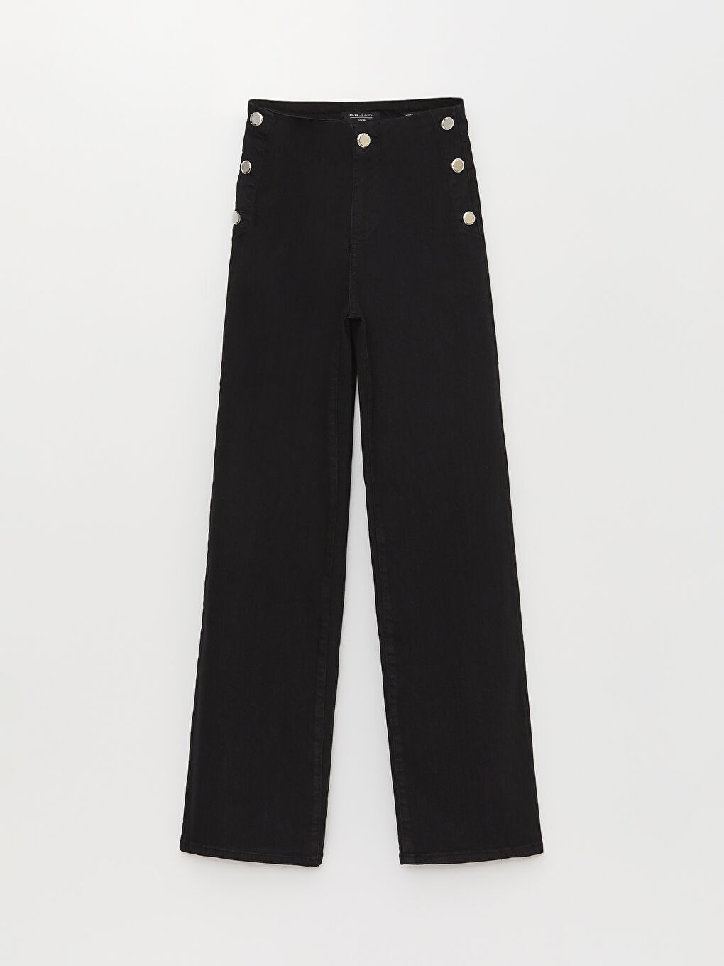 High Waisted Wideleg Women's Jeans-5