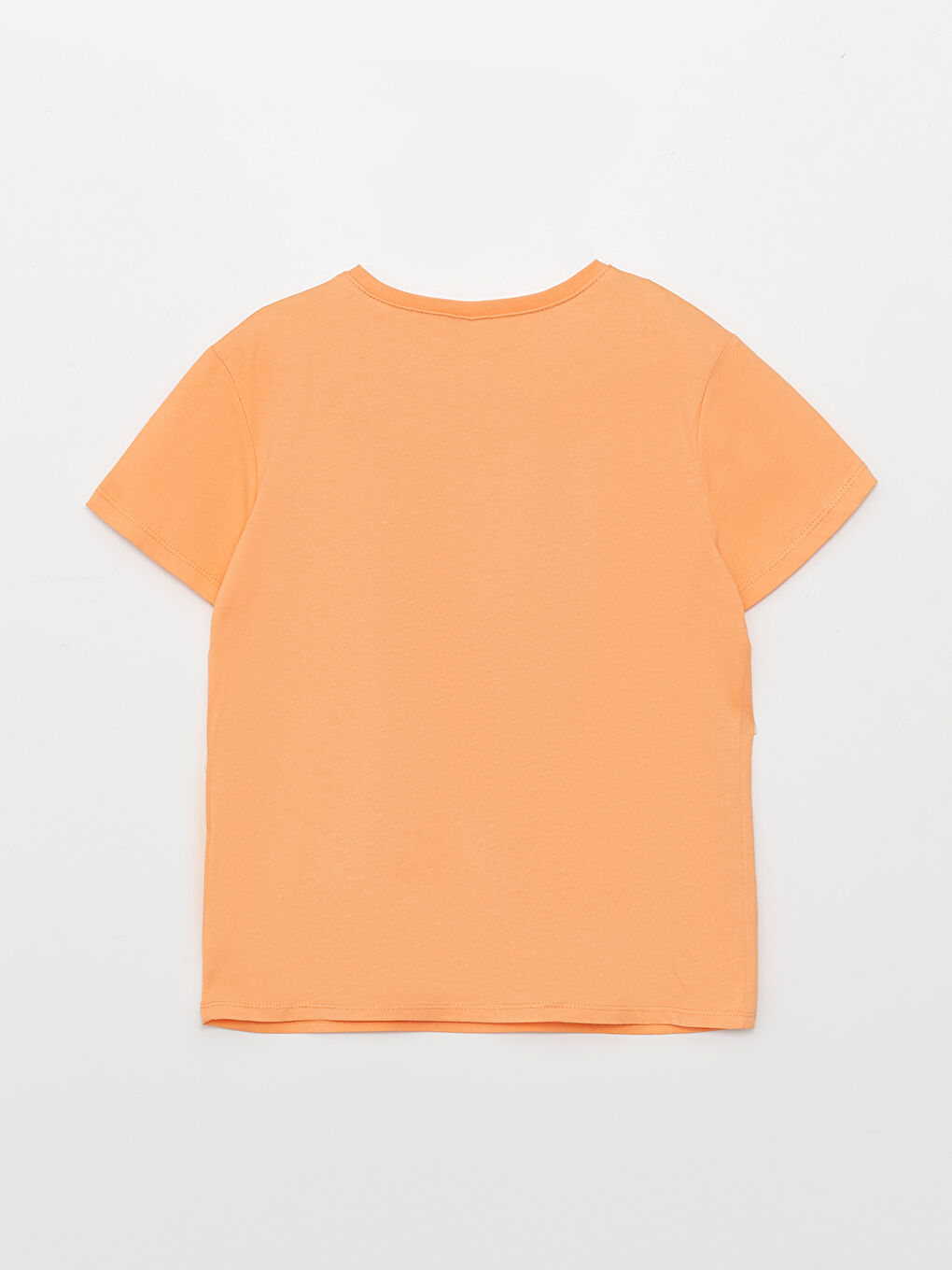 Crew Neck Printed Short Sleeve Girls' T-Shirt-1