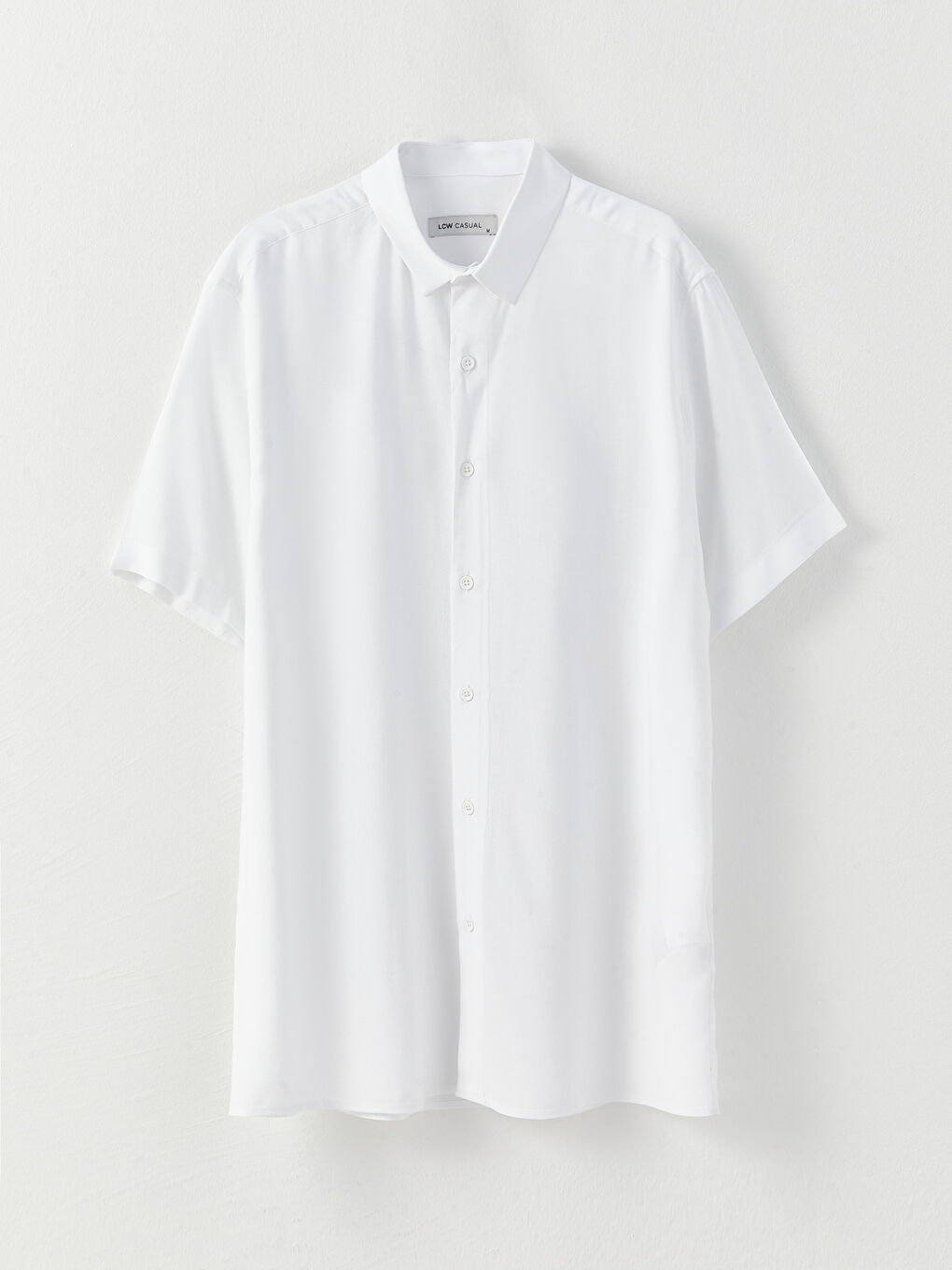 Chemise pour Hommes à Manches Courtes en Viscose Coupe Régulière-4